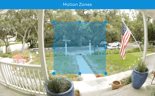 Choosing Motion Zones On Doorbell Camera
