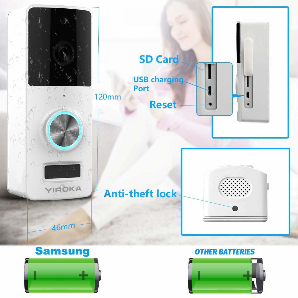 yiroka wireless video doorbell